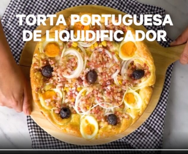 Torta Portuguesa de Liquidificador