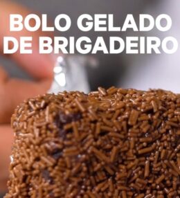 Bolo Gelado de Brigadeiro