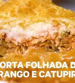 Torta Folhada de Frango e Catupiry